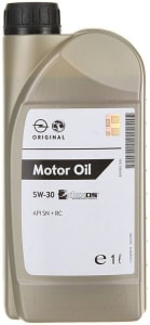 Моторна олива General Motors Dexos1 Gen 3 5W-30, 1л GENERAL MOTORS 95599919