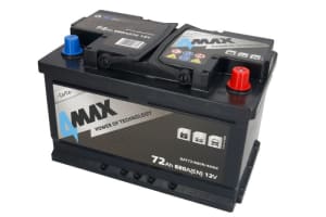 Акумулятор 4MAX 12В 72 Аг 680А(EN) R+ 4MAX BAT72680R