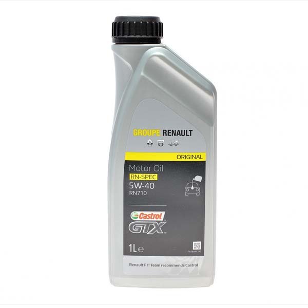 Олива моторна Renault Castrol GTX RN 0710 5W-40, 1л. RENAULT 7711658110