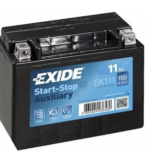 Акумулятор Exide Start-Stop Auxiliary 12В 11 Аг 150А(EN) L+ EXIDE EK111
