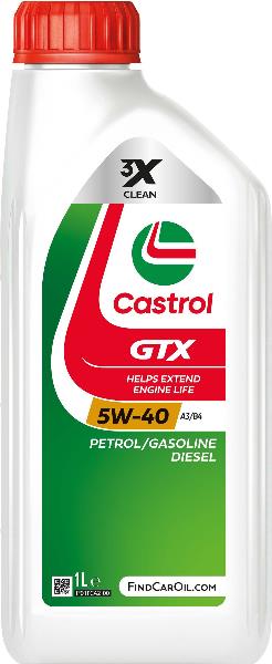 Олива моторна Castrol GTX 5W-40 A3/B4 , 1 л CASTROL 15E62B