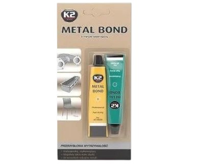 Клей епоксидний двокомпонентний K2 BOND METAL BOND 56,7G K2 B116