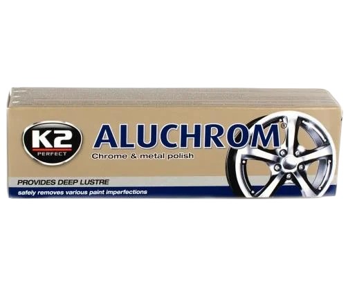 Паста для полірування хромованих виробів  / K2 PERFECT ALUCHROM 120 грамм K2 K0031