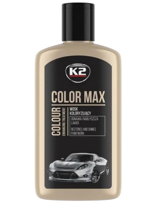 Поліроль восковий для кузова відтіняючий чорний/ K2 COLOR MAX BLACK 250 мл K2 K020CAN
